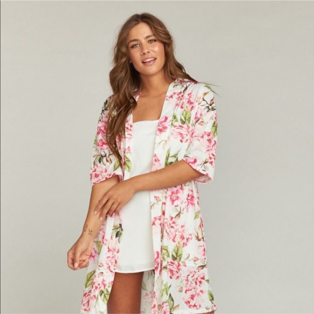 Show Me Your MuMu Brie Robe Floral NEW
